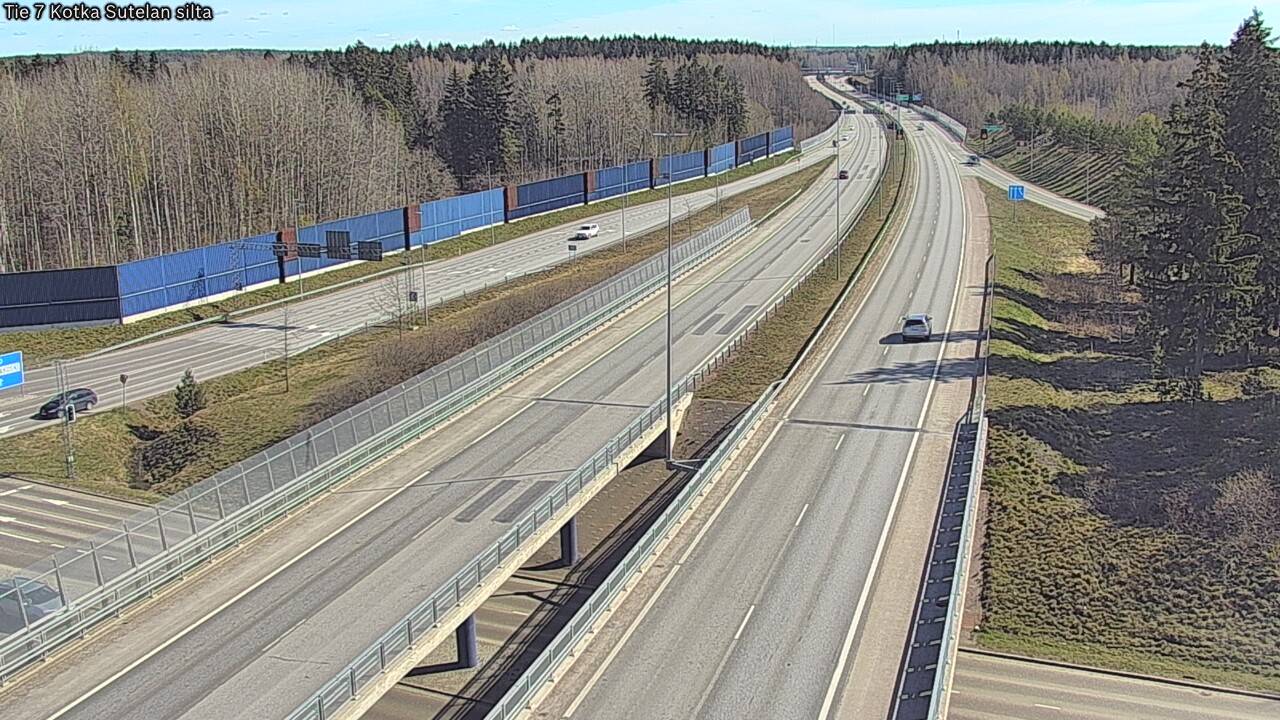 Weather Camera Image Väg 7 Kotka Sutelan silta, Kotka, Kymenlaakso