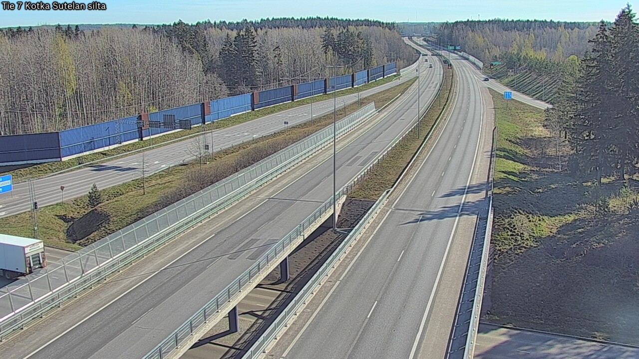 Weather Camera Image Väg 7 Kotka Sutelan silta, Kotka, Kymenlaakso