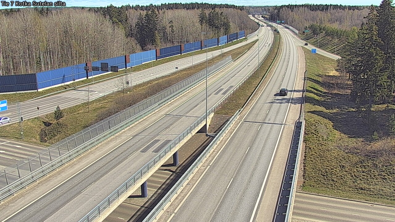 Weather Camera Image Väg 7 Kotka Sutelan silta, Kotka, Kymenlaakso
