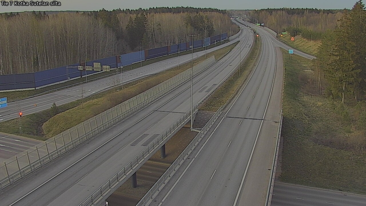 Weather Camera Image Väg 7 Kotka Sutelan silta, Kotka, Kymenlaakso