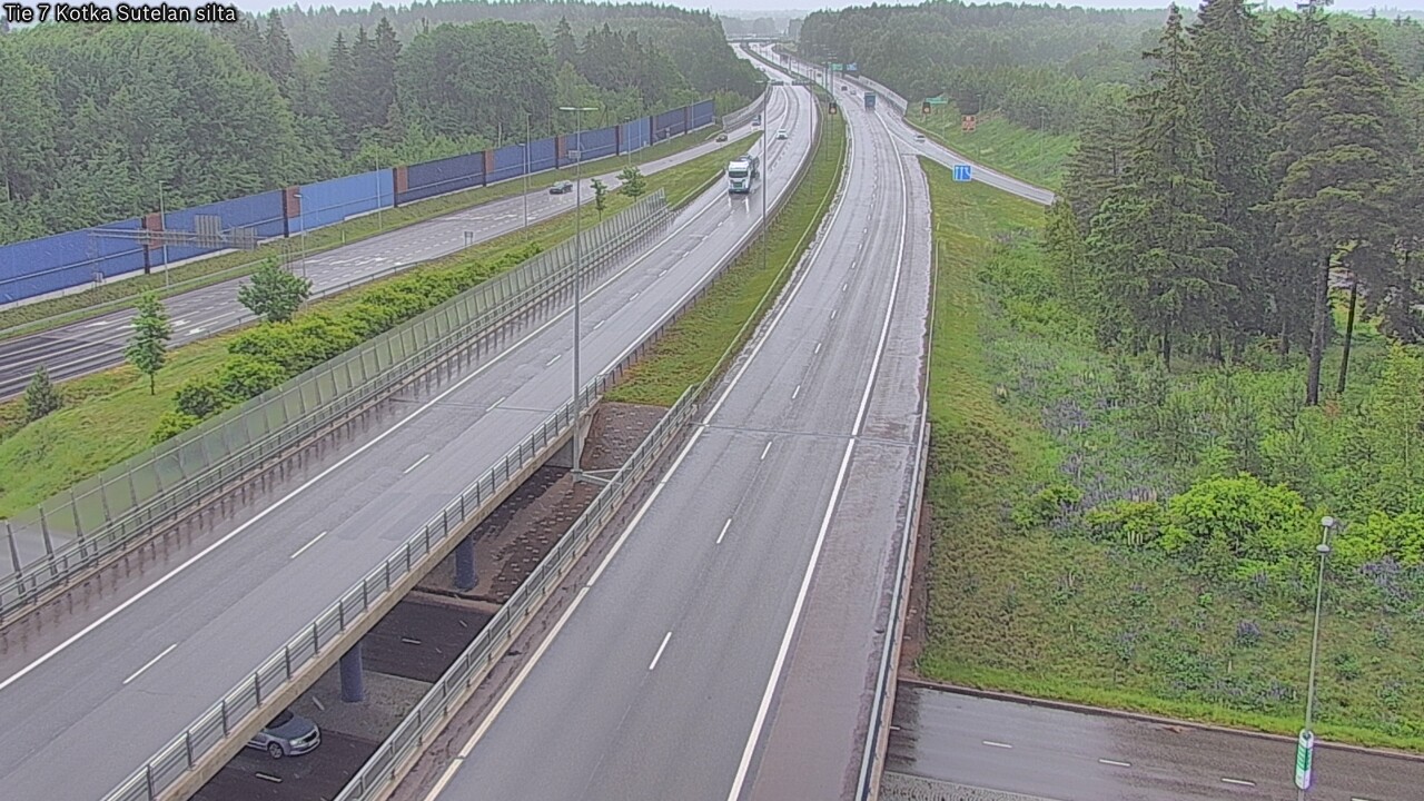 Weather Camera Image Väg 7 Kotka Sutelan silta, Kotka, Kymenlaakso
