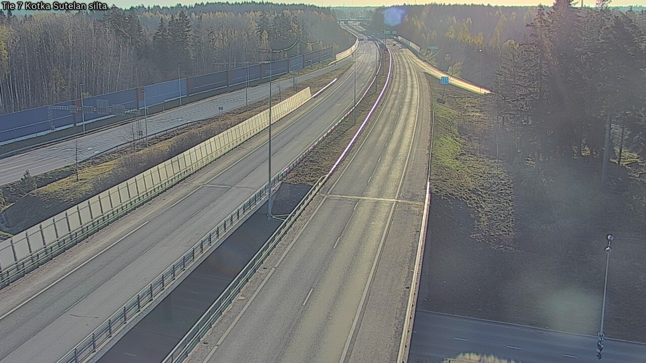 Weather Camera Image Väg 7 Kotka Sutelan silta, Kotka, Kymenlaakso