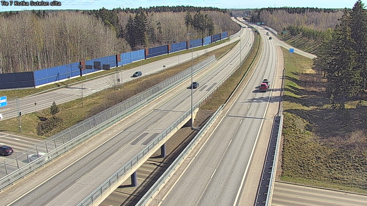 Weather Camera Image Väg 7 Kotka Sutelan silta, Kotka, Kymenlaakso