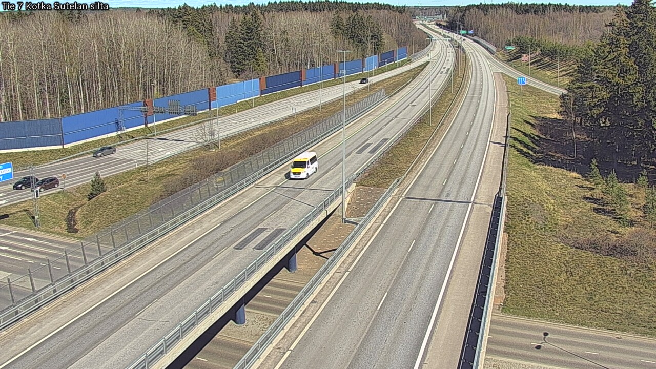 Weather Camera Image Väg 7 Kotka Sutelan silta, Kotka, Kymenlaakso