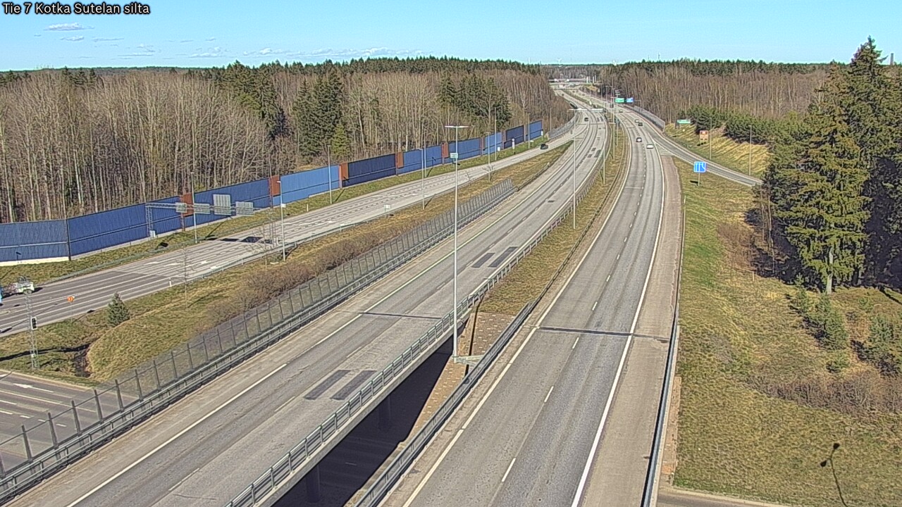 Weather Camera Image Väg 7 Kotka Sutelan silta, Kotka, Kymenlaakso