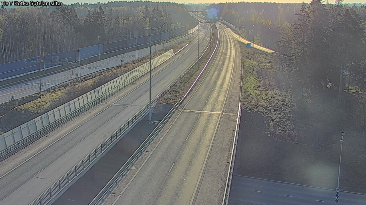 Weather Camera Image Väg 7 Kotka Sutelan silta, Kotka, Kymenlaakso