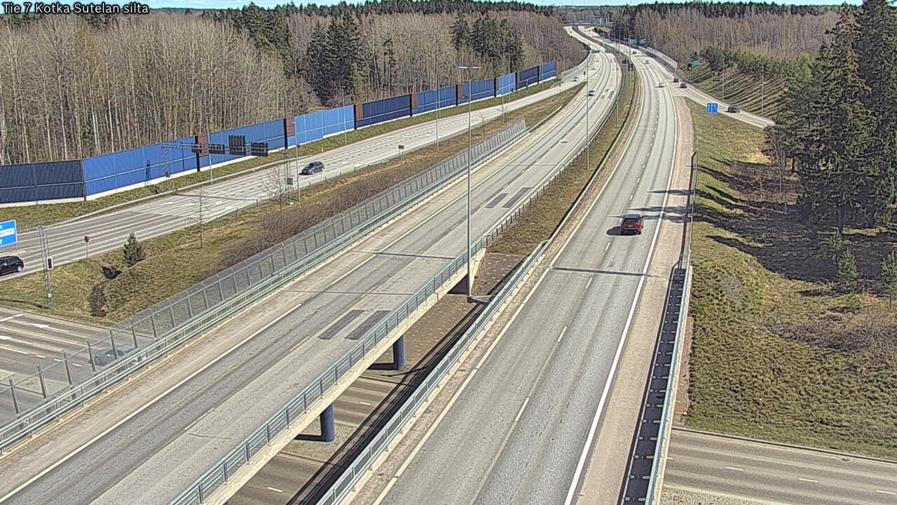 Weather Camera Image Väg 7 Kotka Sutelan silta, Kotka, Kymenlaakso