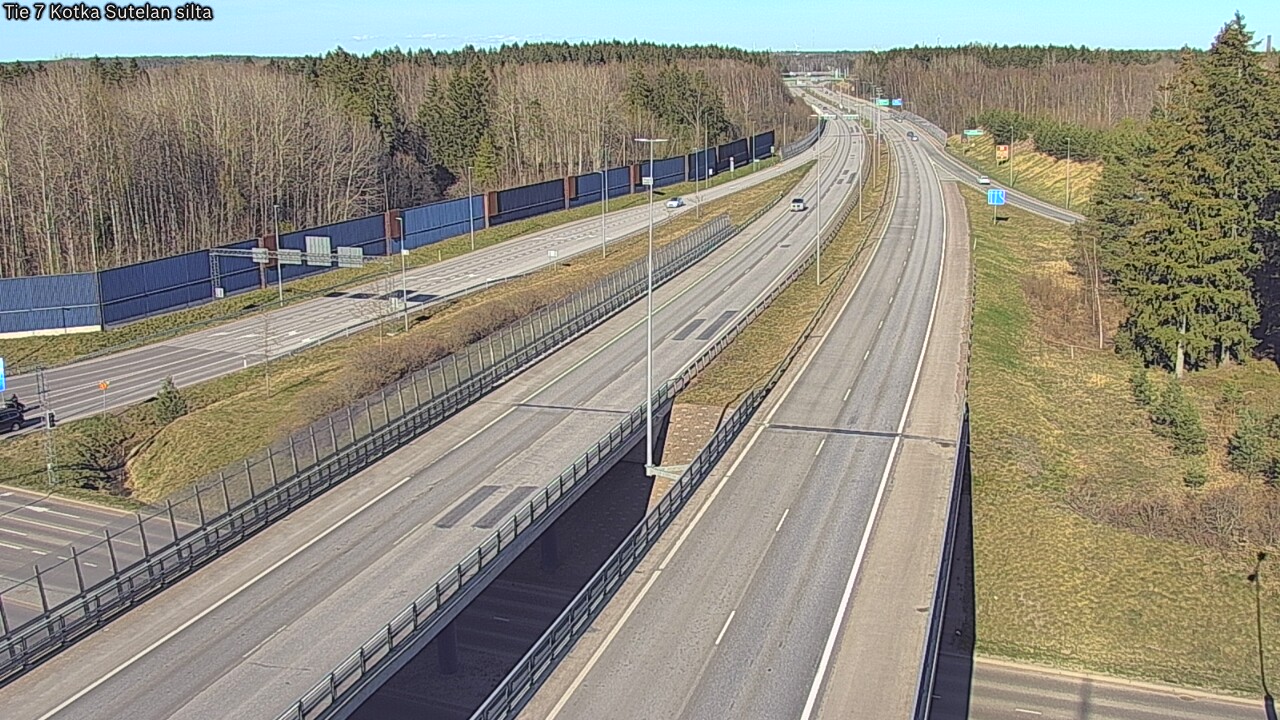Weather Camera Image Väg 7 Kotka Sutelan silta, Kotka, Kymenlaakso