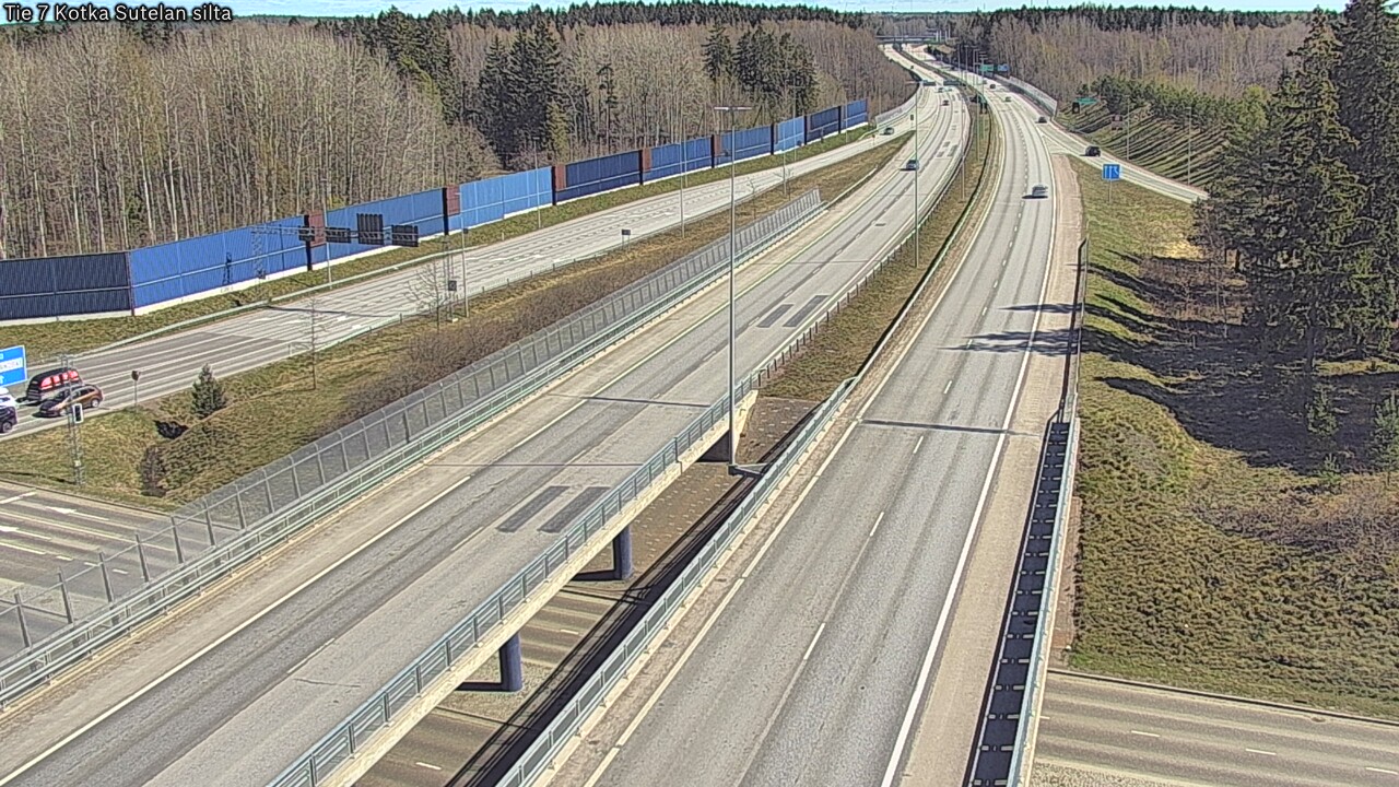 Weather Camera Image Väg 7 Kotka Sutelan silta, Kotka, Kymenlaakso
