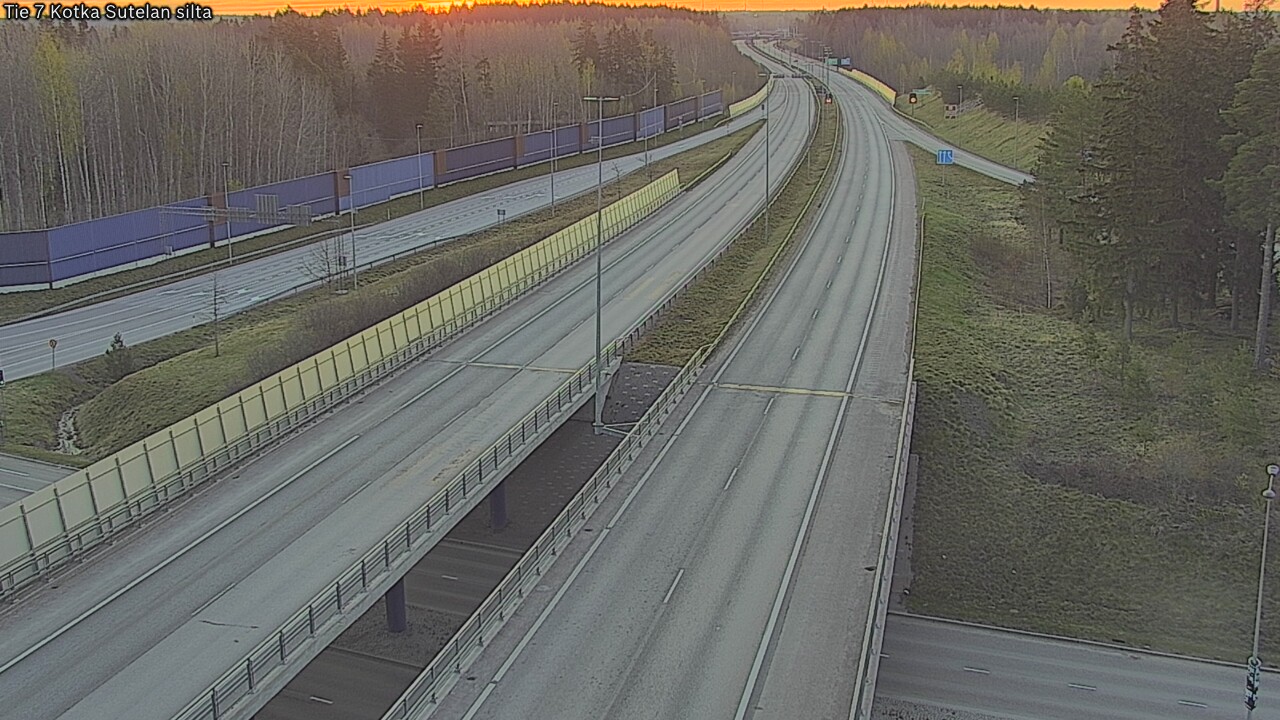 Weather Camera Image Väg 7 Kotka Sutelan silta, Kotka, Kymenlaakso