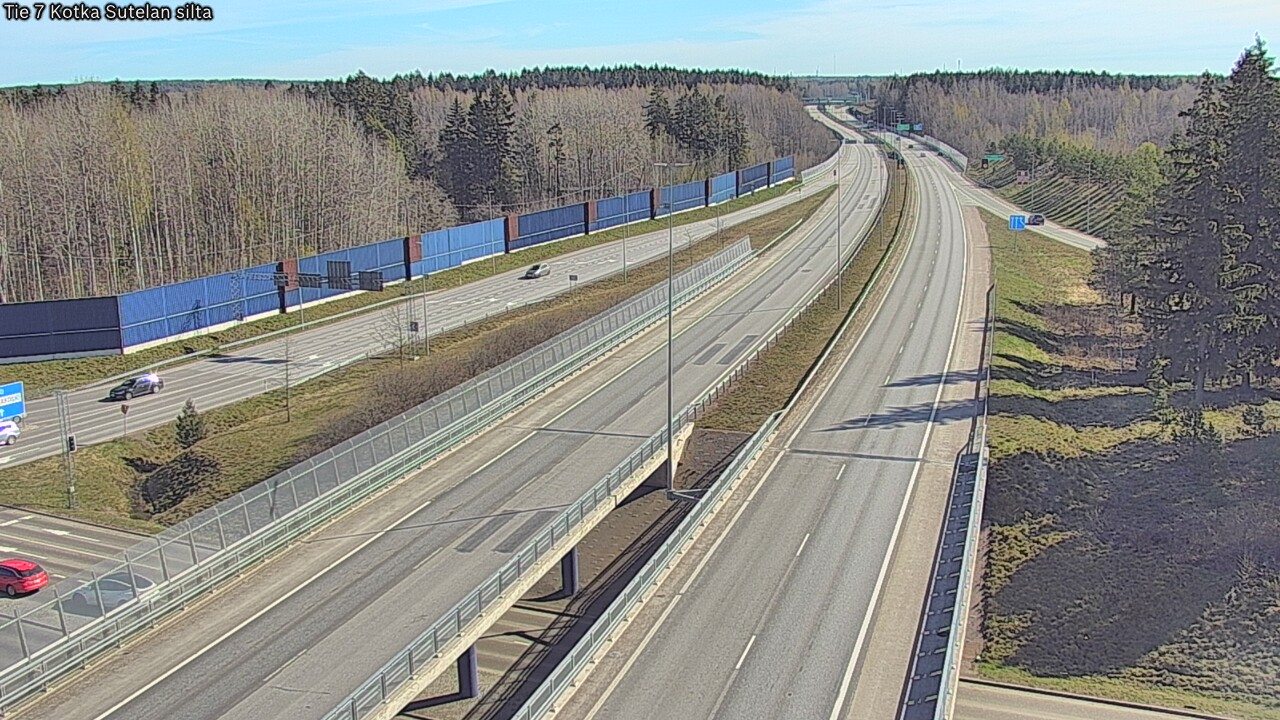 Weather Camera Image Väg 7 Kotka Sutelan silta, Kotka, Kymenlaakso
