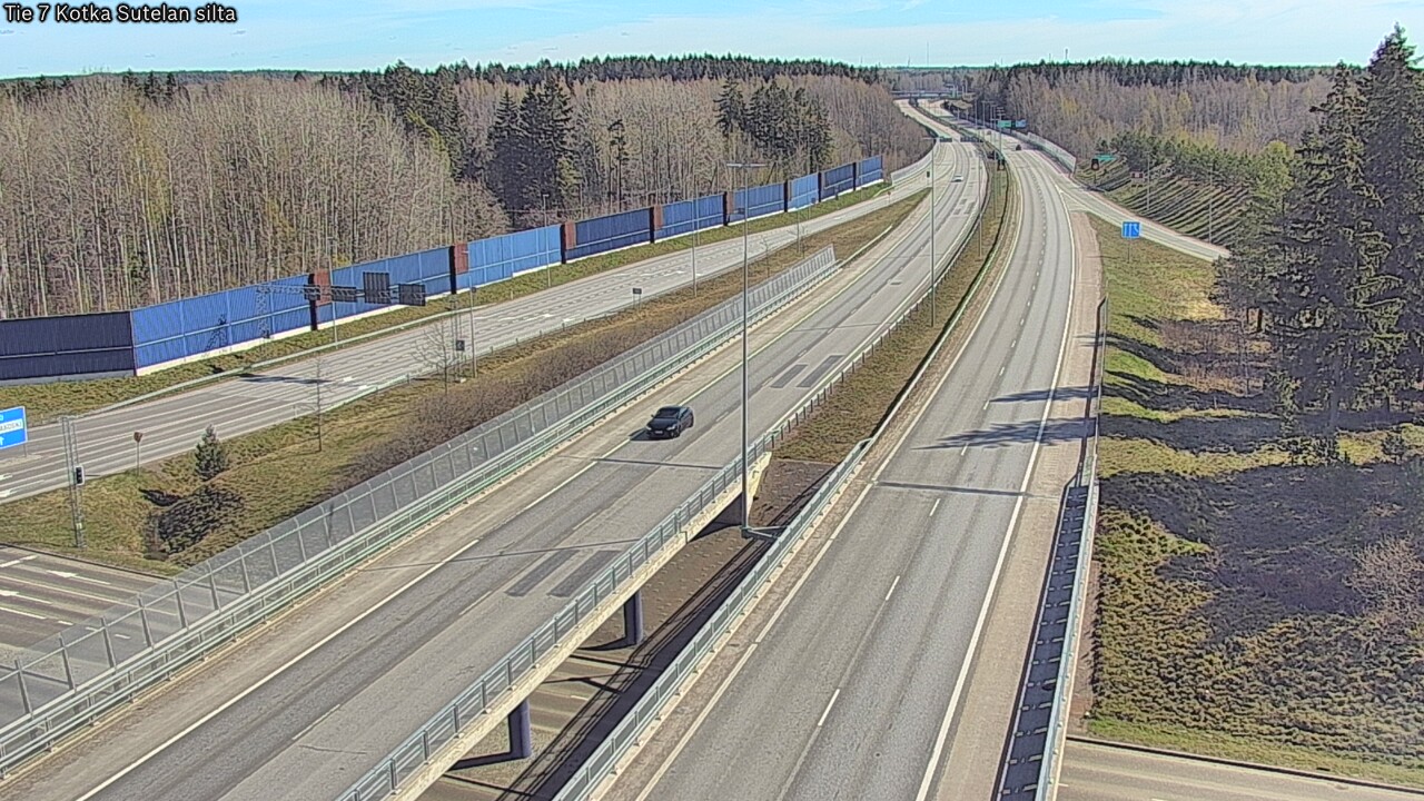 Weather Camera Image Väg 7 Kotka Sutelan silta, Kotka, Kymenlaakso