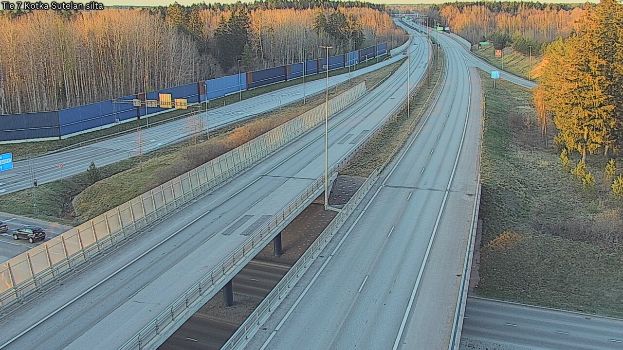 Weather Camera Image Väg 7 Kotka Sutelan silta, Kotka, Kymenlaakso