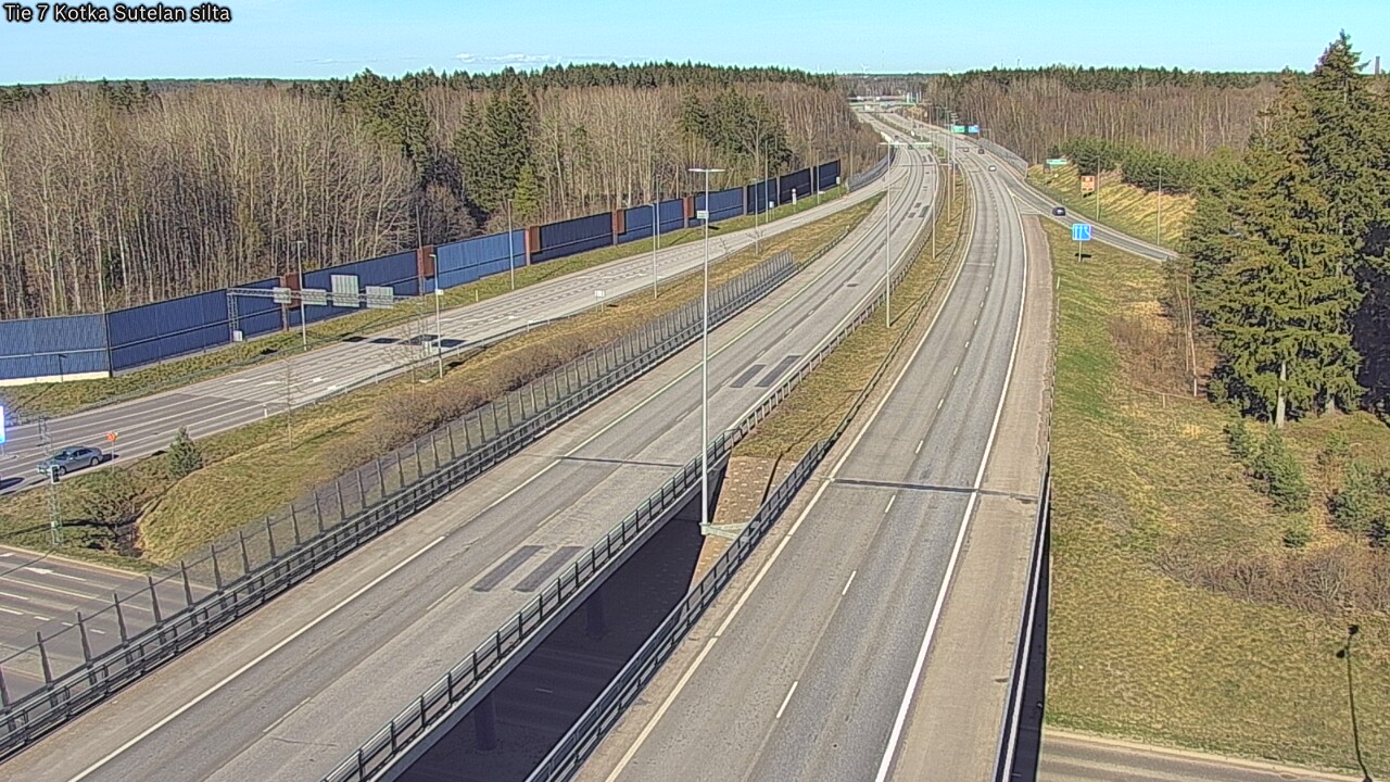 Weather Camera Image Väg 7 Kotka Sutelan silta, Kotka, Kymenlaakso