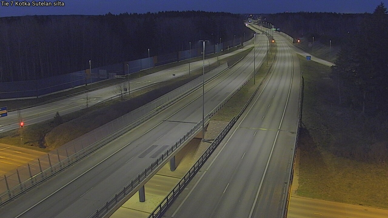 Weather Camera Image Väg 7 Kotka Sutelan silta, Kotka, Kymenlaakso