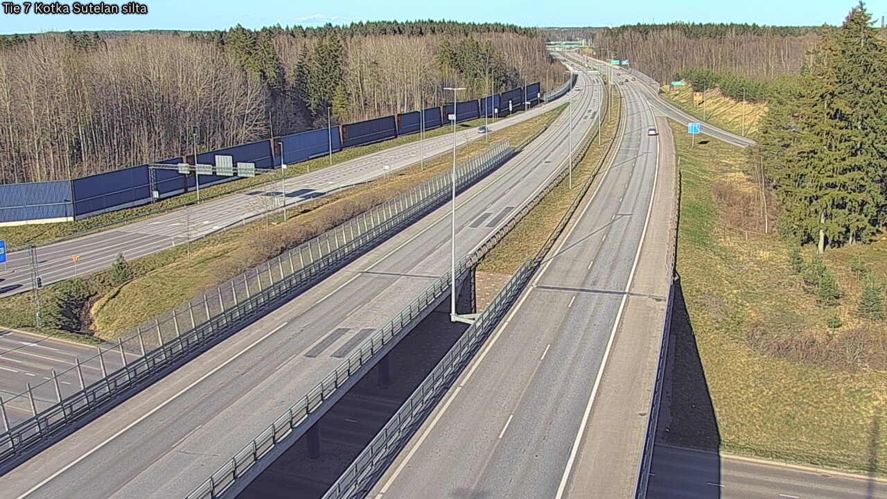 Weather Camera Image Väg 7 Kotka Sutelan silta, Kotka, Kymenlaakso