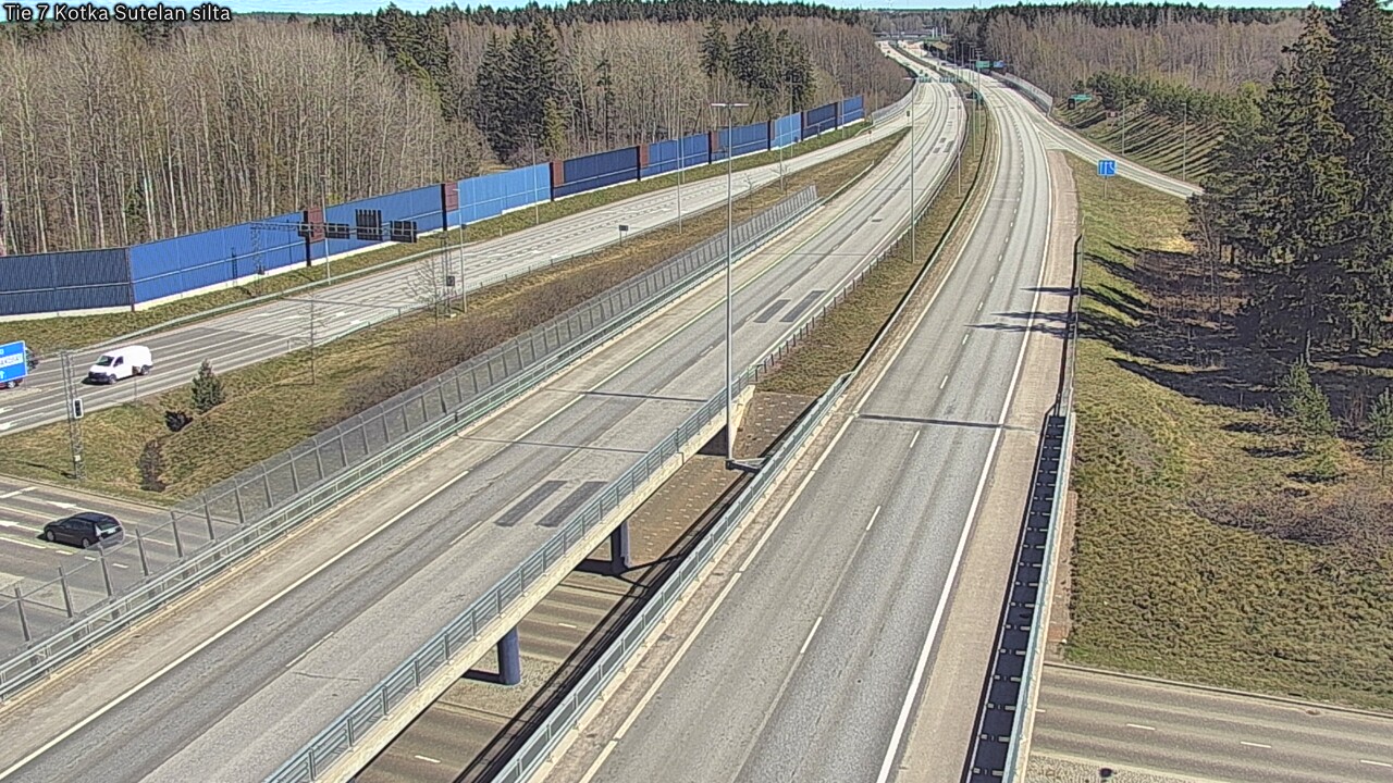 Weather Camera Image Väg 7 Kotka Sutelan silta, Kotka, Kymenlaakso