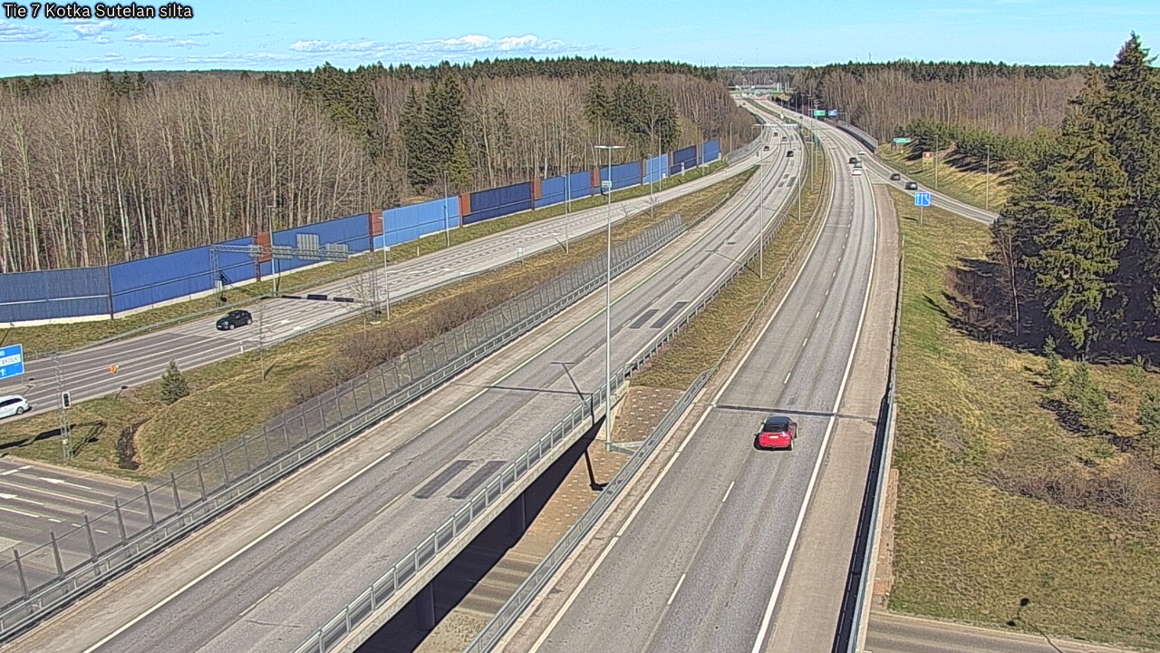 Weather Camera Image Väg 7 Kotka Sutelan silta, Kotka, Kymenlaakso