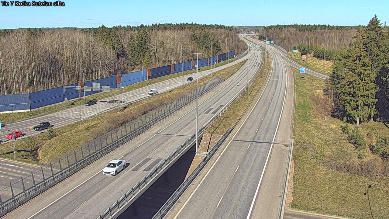 Weather Camera Image Väg 7 Kotka Sutelan silta, Kotka, Kymenlaakso