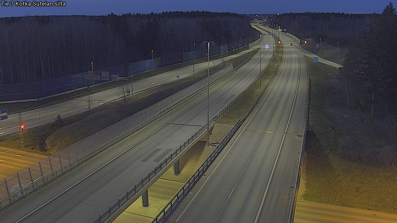 Weather Camera Image Väg 7 Kotka Sutelan silta, Kotka, Kymenlaakso
