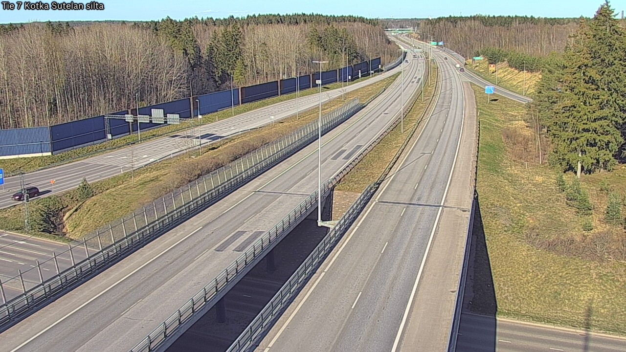 Weather Camera Image Väg 7 Kotka Sutelan silta, Kotka, Kymenlaakso