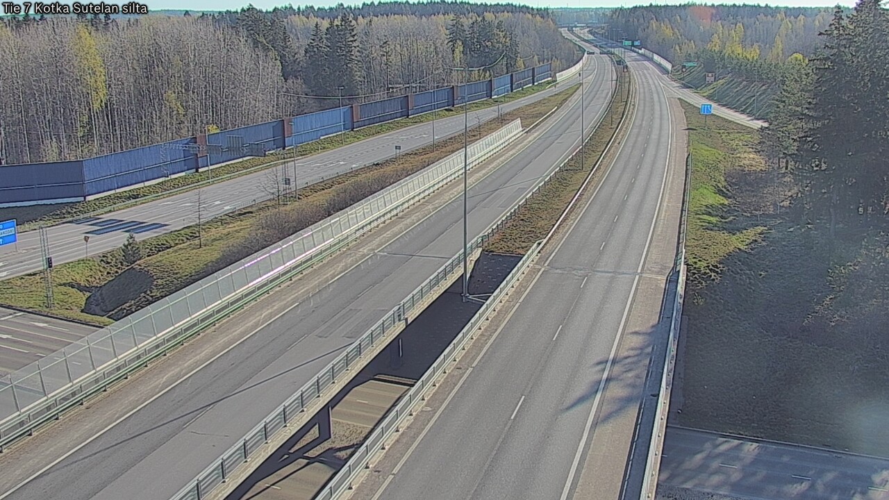 Weather Camera Image Väg 7 Kotka Sutelan silta, Kotka, Kymenlaakso
