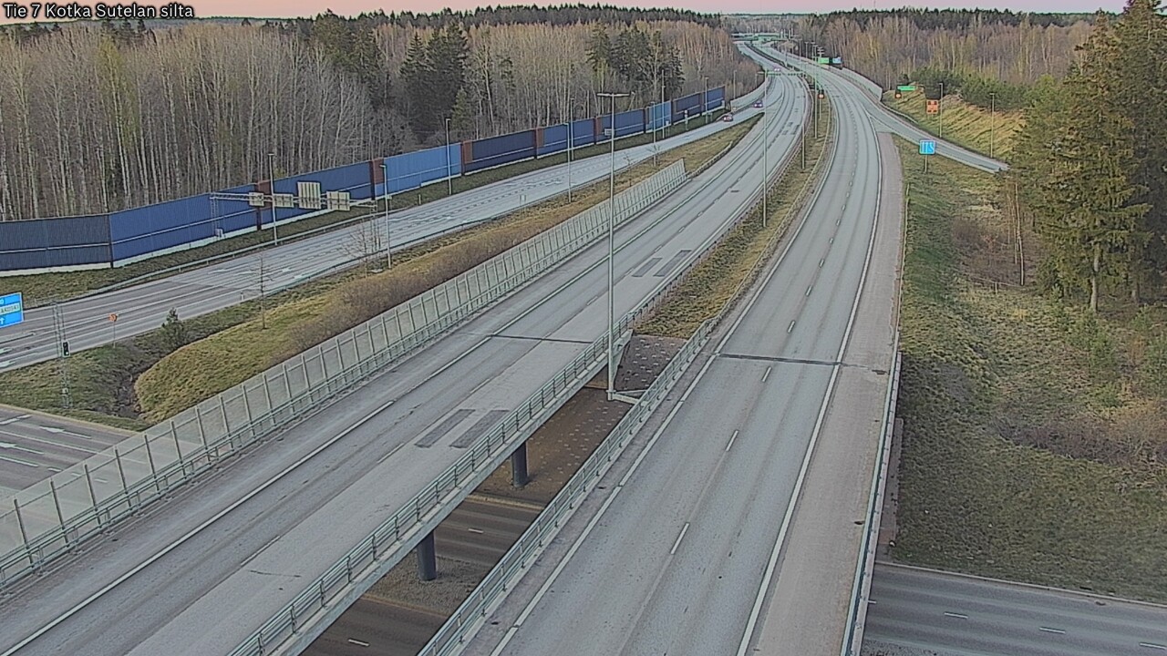 Weather Camera Image Väg 7 Kotka Sutelan silta, Kotka, Kymenlaakso