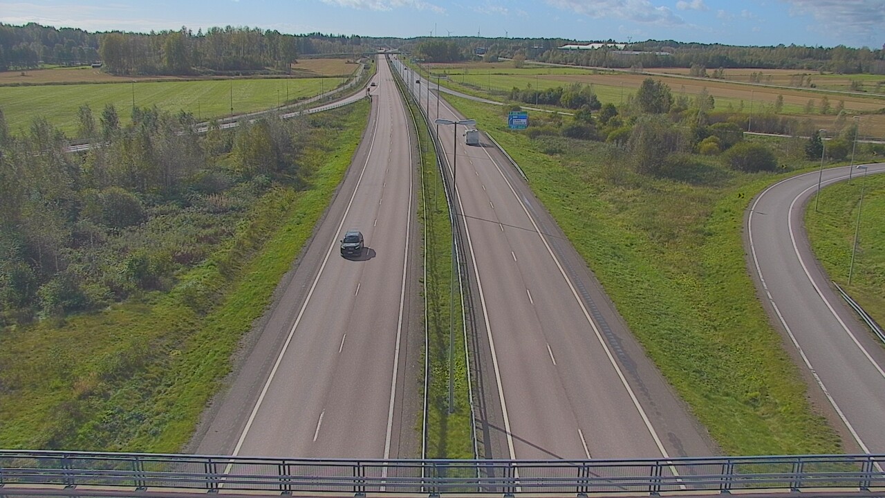 Weather Camera Image Väg 7 Fredrikshamn, Ruissalo, Hamina, Kymenlaakso