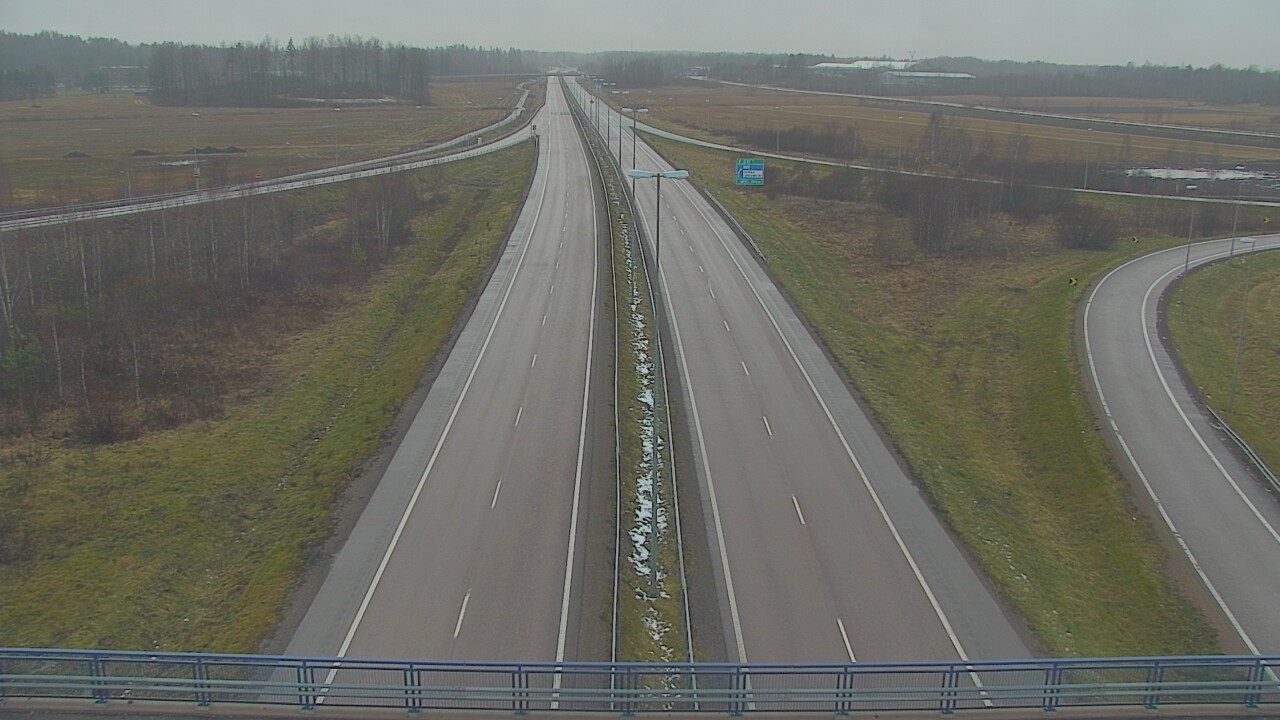 Weather Camera Image Väg 7 Fredrikshamn, Ruissalo, Hamina, Kymenlaakso