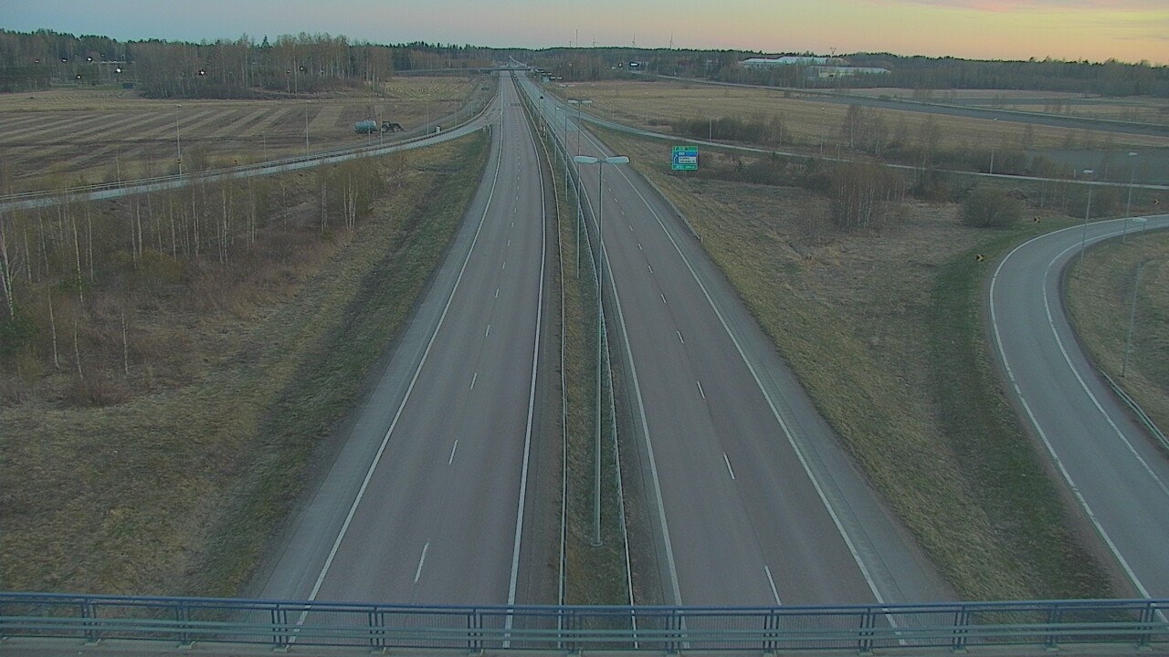 Weather Camera Image Väg 7 Fredrikshamn, Ruissalo, Hamina, Kymenlaakso