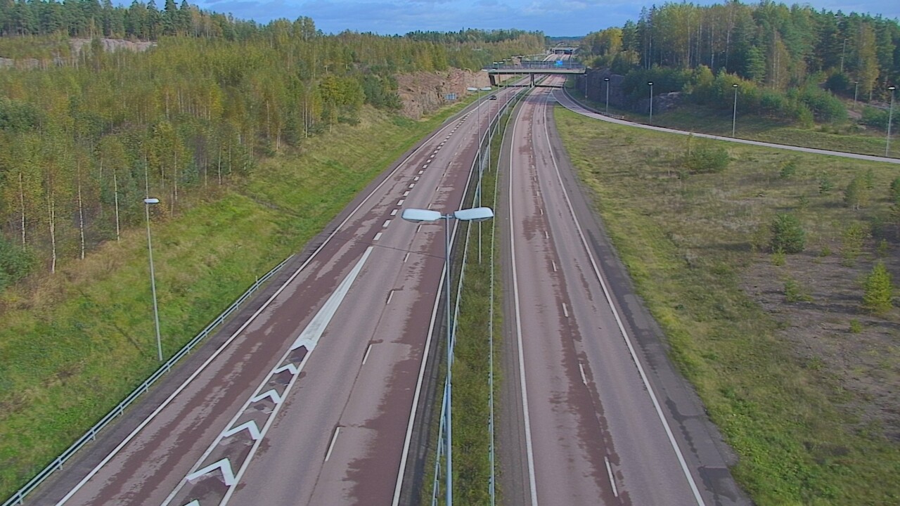 Weather Camera Image Väg 7 Fredrikshamn, Ruissalo, Hamina, Kymenlaakso