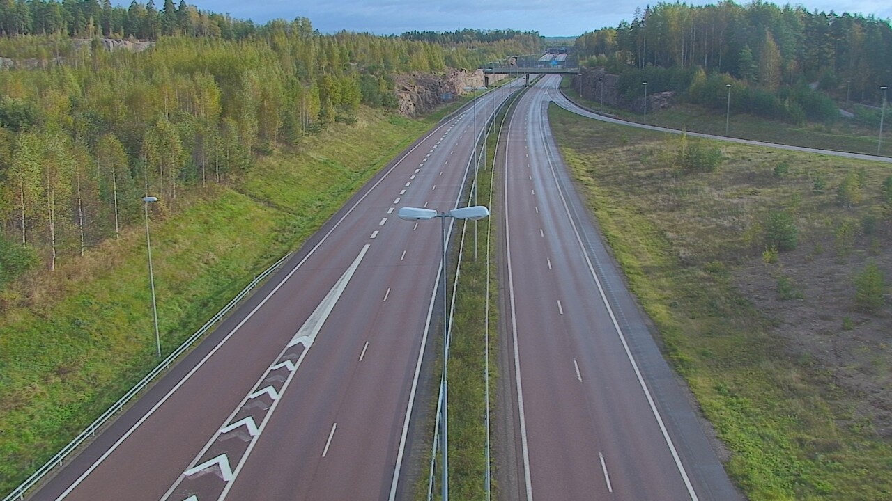 Weather Camera Image Väg 7 Fredrikshamn, Ruissalo, Hamina, Kymenlaakso