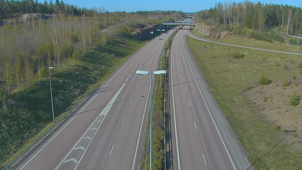 Weather Camera Image Väg 7 Fredrikshamn, Ruissalo, Hamina, Kymenlaakso