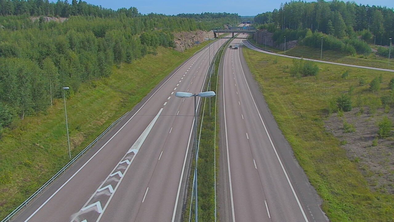 Weather Camera Image Väg 7 Fredrikshamn, Ruissalo, Hamina, Kymenlaakso