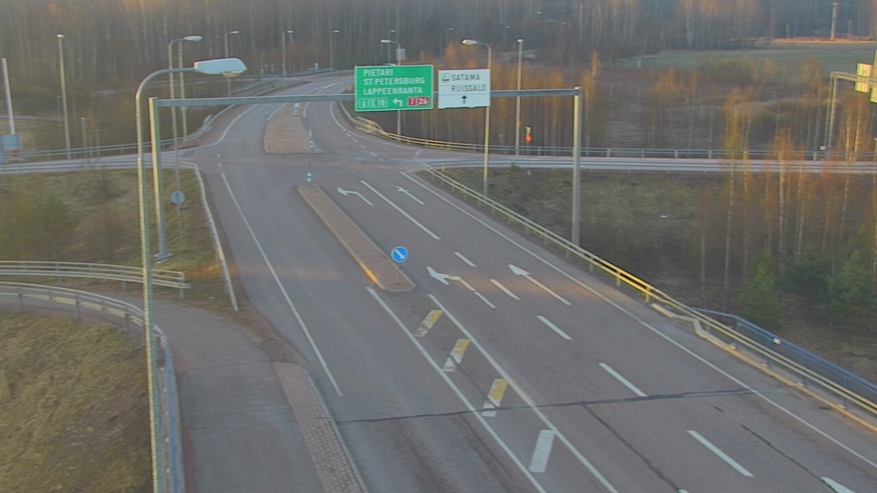 Weather Camera Image Väg 7 Fredrikshamn, Ruissalo, Hamina, Kymenlaakso