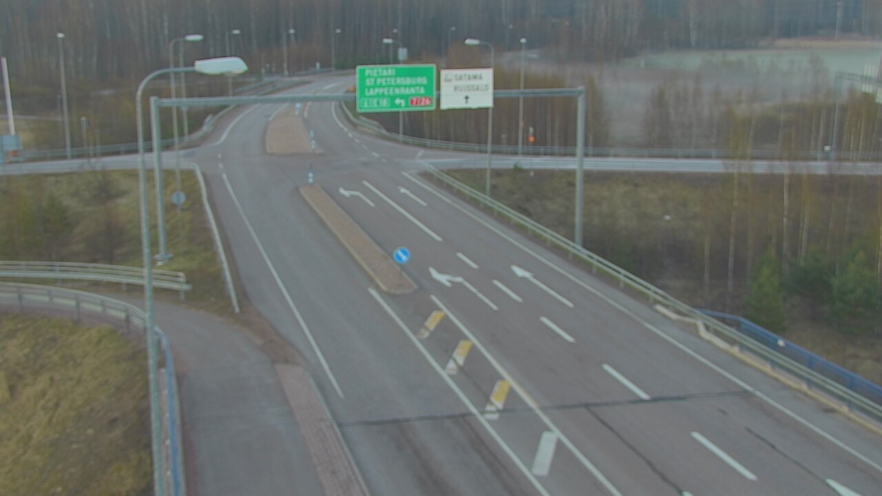 Weather Camera Image Väg 7 Fredrikshamn, Ruissalo, Hamina, Kymenlaakso