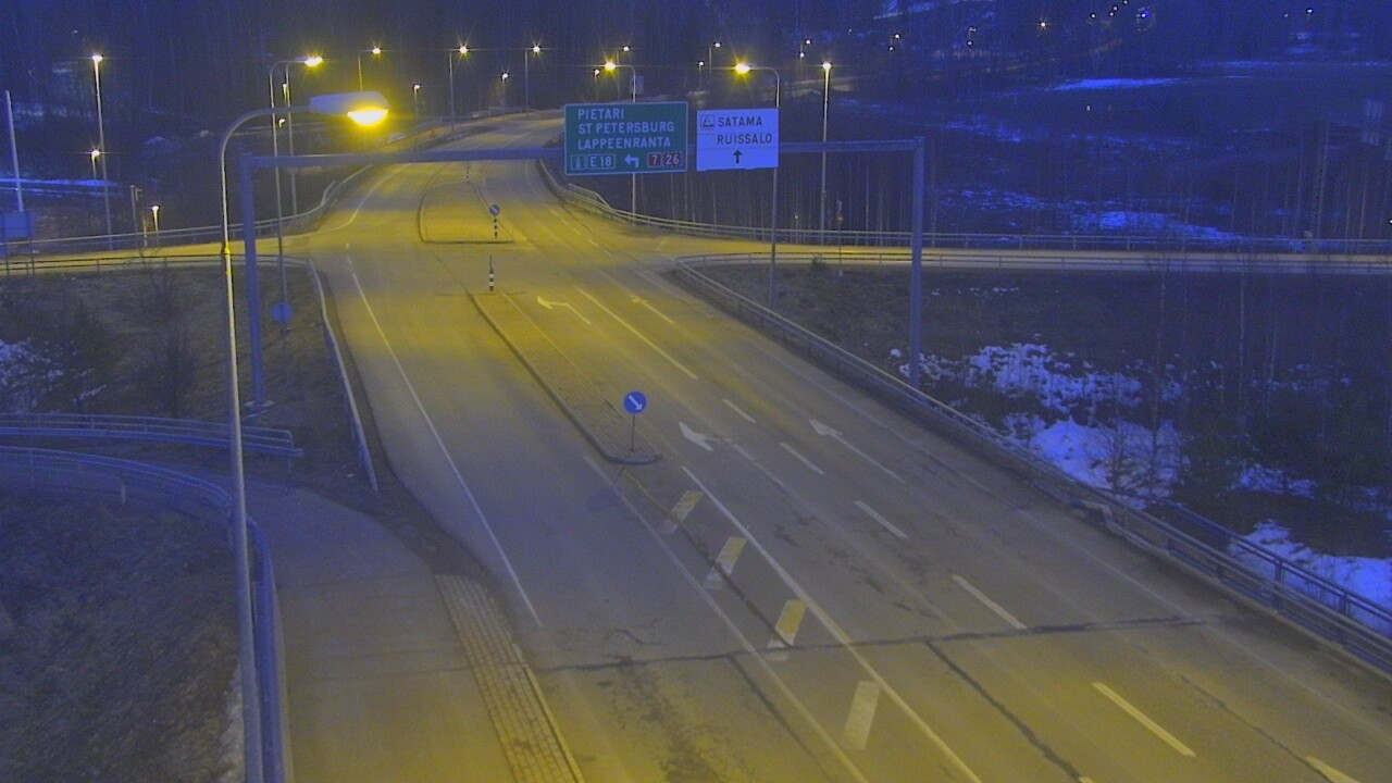 Weather Camera Image Väg 7 Fredrikshamn, Ruissalo, Hamina, Kymenlaakso