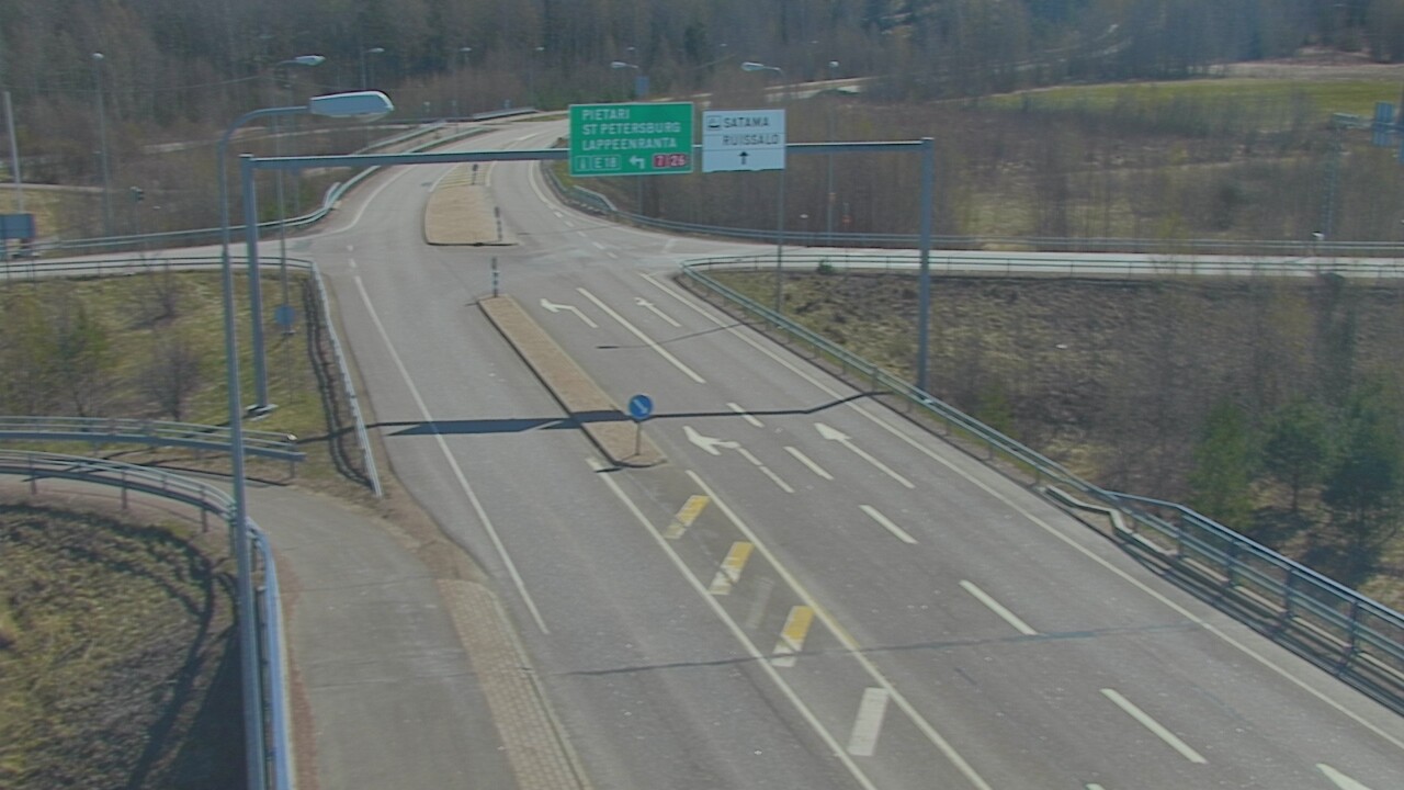 Weather Camera Image Väg 7 Fredrikshamn, Ruissalo, Hamina, Kymenlaakso