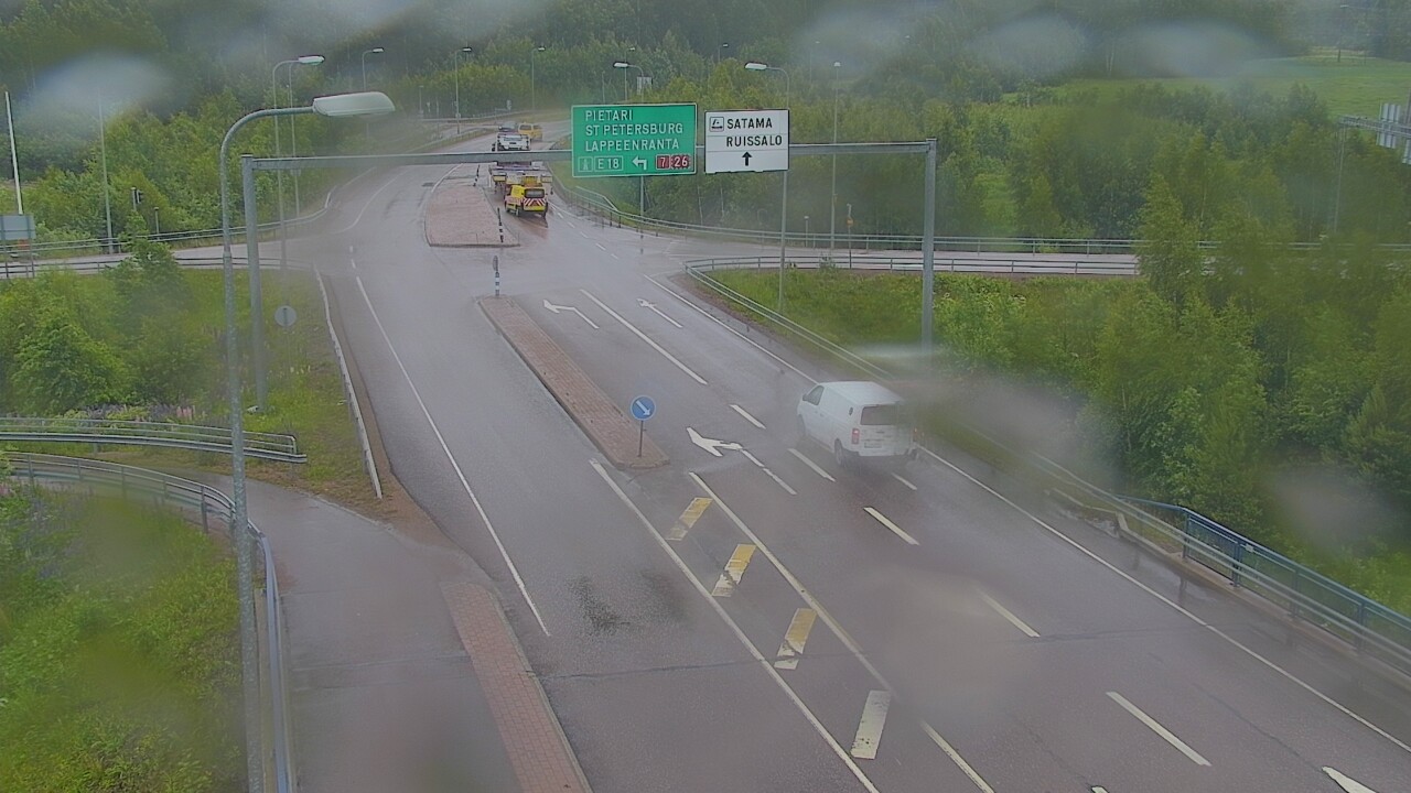 Weather Camera Image Väg 7 Fredrikshamn, Ruissalo, Hamina, Kymenlaakso