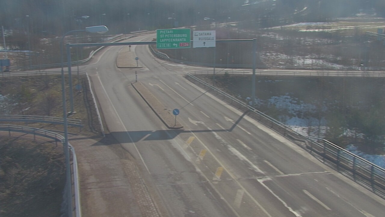Weather Camera Image Väg 7 Fredrikshamn, Ruissalo, Hamina, Kymenlaakso