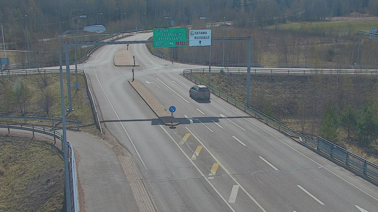Weather Camera Image Väg 7 Fredrikshamn, Ruissalo, Hamina, Kymenlaakso