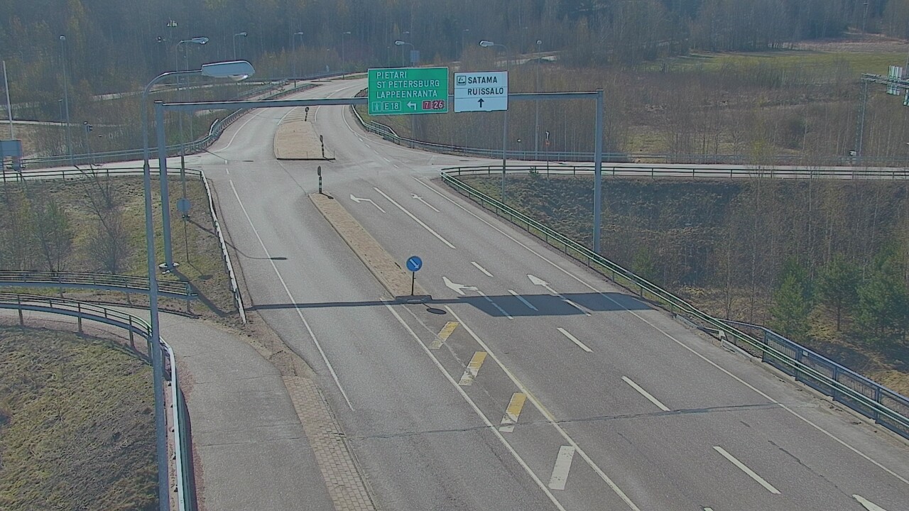 Weather Camera Image Väg 7 Fredrikshamn, Ruissalo, Hamina, Kymenlaakso