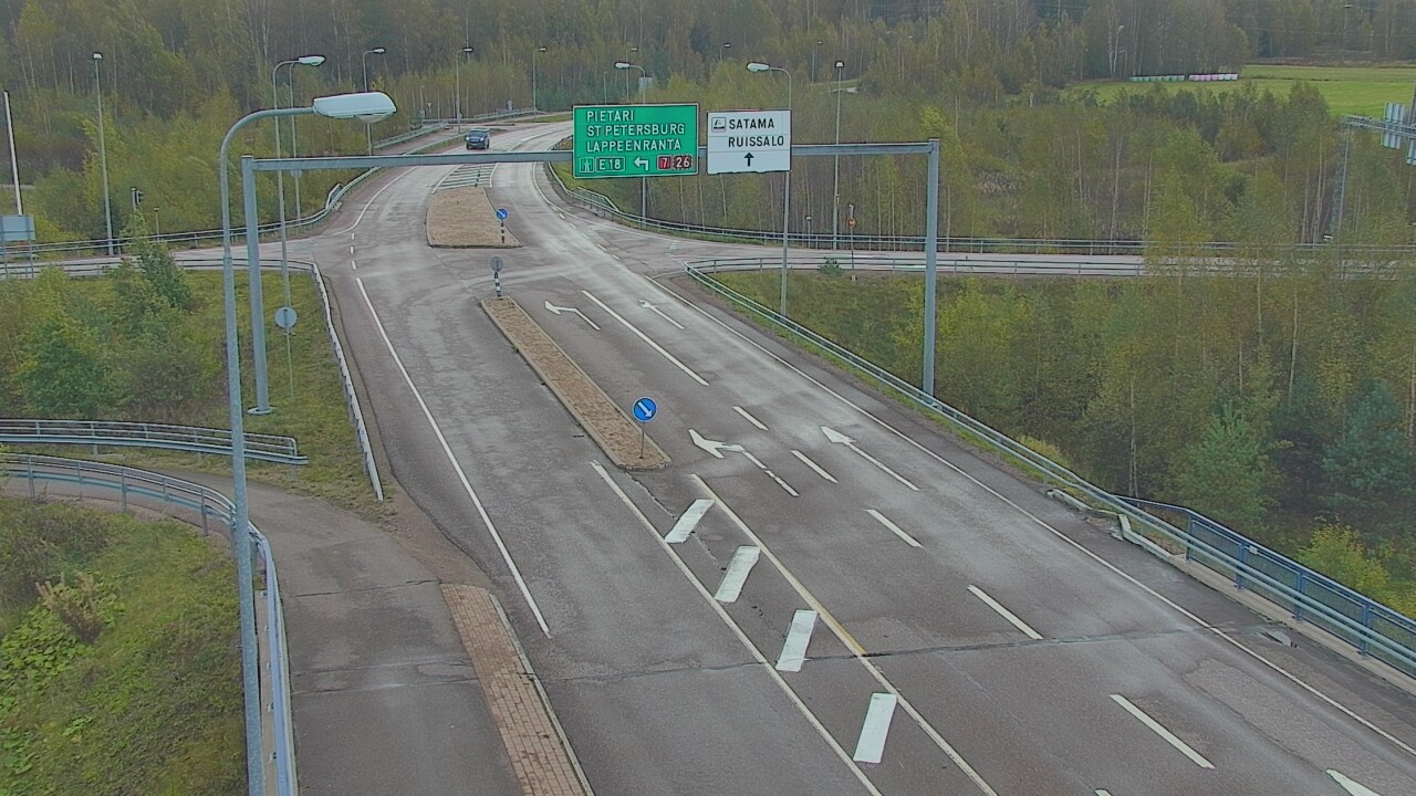 Weather Camera Image Väg 7 Fredrikshamn, Ruissalo, Hamina, Kymenlaakso