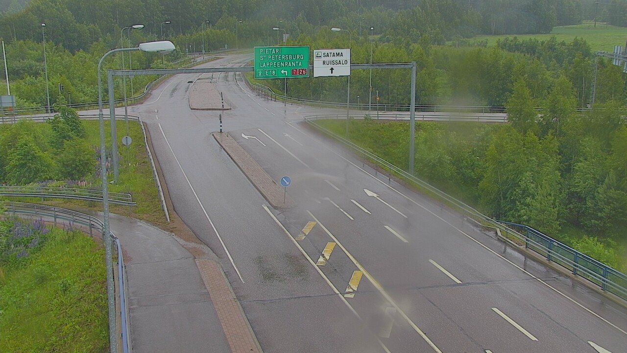 Weather Camera Image Väg 7 Fredrikshamn, Ruissalo, Hamina, Kymenlaakso
