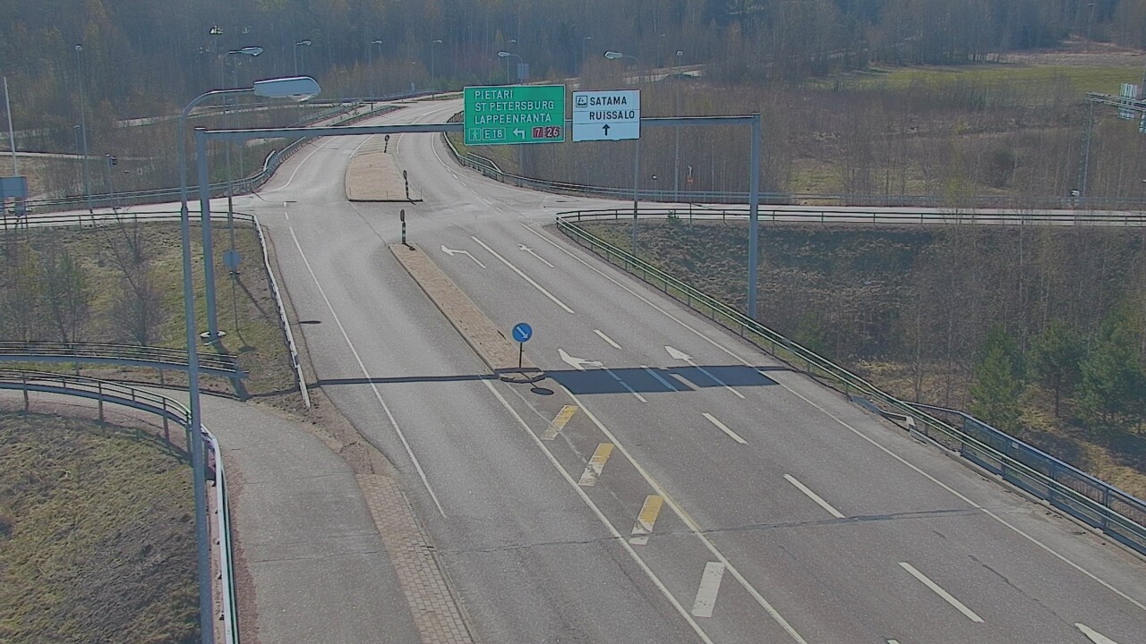Weather Camera Image Väg 7 Fredrikshamn, Ruissalo, Hamina, Kymenlaakso