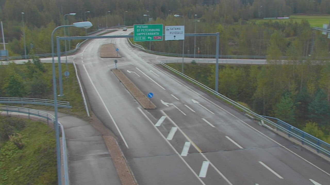 Weather Camera Image Väg 7 Fredrikshamn, Ruissalo, Hamina, Kymenlaakso