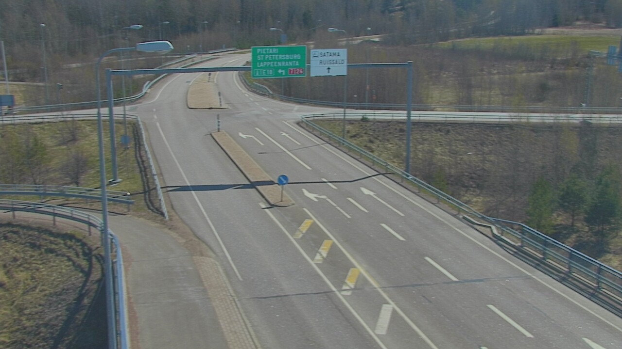 Weather Camera Image Väg 7 Fredrikshamn, Ruissalo, Hamina, Kymenlaakso