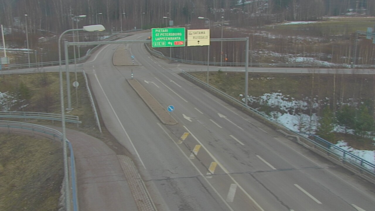 Weather Camera Image Väg 7 Fredrikshamn, Ruissalo, Hamina, Kymenlaakso
