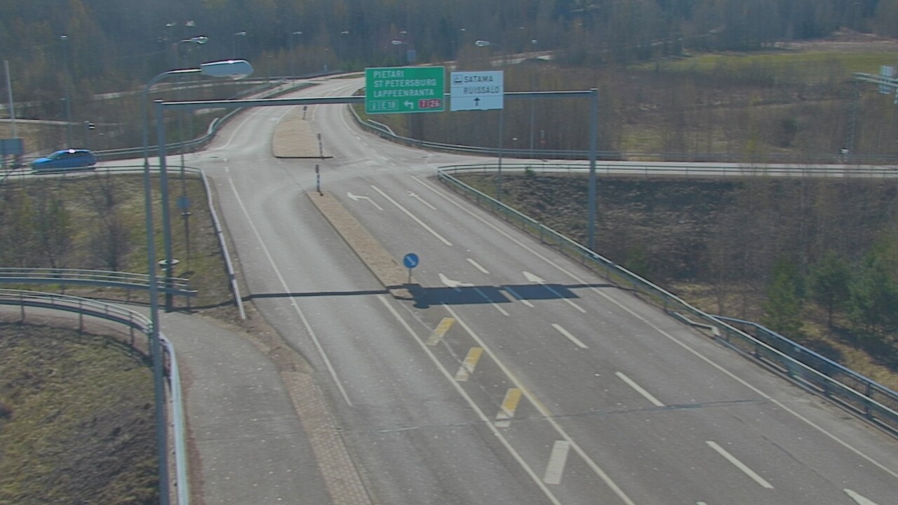 Weather Camera Image Väg 7 Fredrikshamn, Ruissalo, Hamina, Kymenlaakso