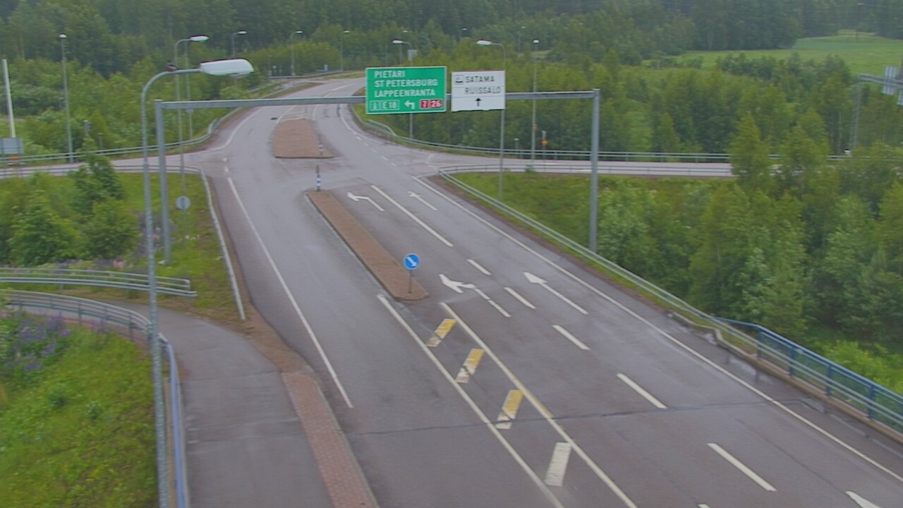 Weather Camera Image Väg 7 Fredrikshamn, Ruissalo, Hamina, Kymenlaakso